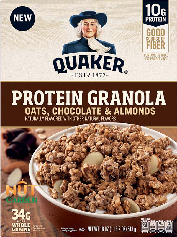 Quaker Protein Granole ( Oats, Chocolate & Almonds )