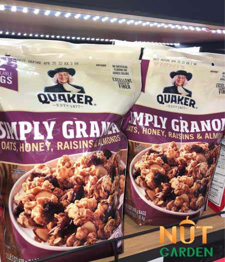 Cách nhận biết Granola Quaker giả