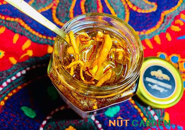 Saffron ngâm mật ong và đông trùng hạ thảo